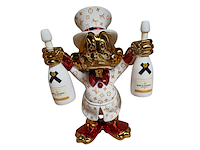 Sculptuur, lior24, dagobert duck, rood wit - afbeelding 1 van  7