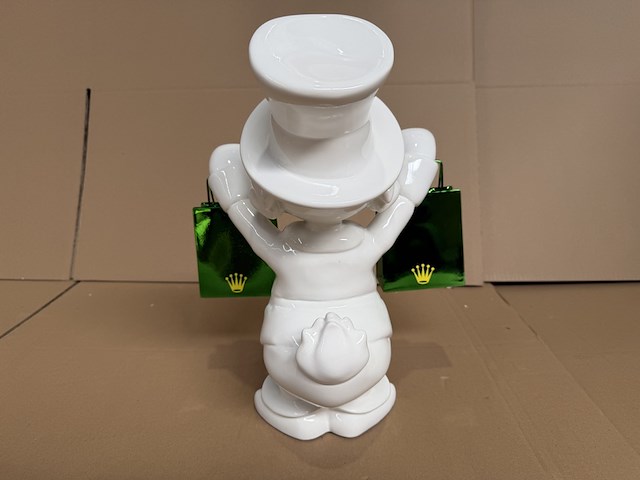 Sculptuur, lior24, dagobert duck, wit groen - afbeelding 5 van  6