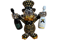 Sculptuur, lior24, dagobert duck, zwart - afbeelding 1 van  6