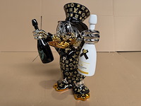 Sculptuur, lior24, dagobert duck, zwart - afbeelding 4 van  6