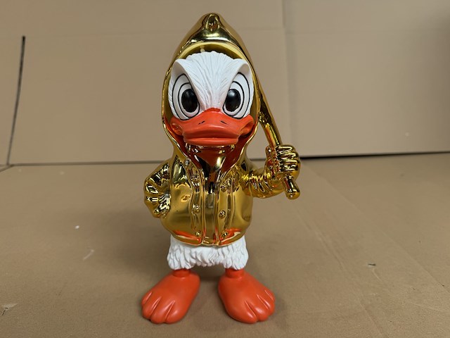 Sculptuur, lior24, kwik met de eindklap, goud - afbeelding 4 van  6