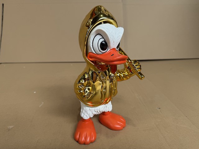 Sculptuur, lior24, kwik met de eindklap, goud - afbeelding 5 van  6
