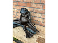 Sculptuur mediterende kikker - afbeelding 3 van  3