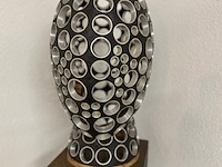 Sculptuur "rik van rijswick", lichtwachter, op sokkel - afbeelding 1 van  6