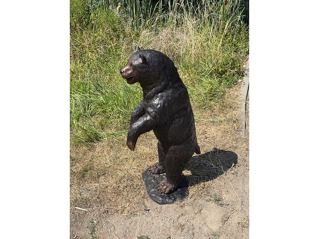 Sculptuur staande beer - afbeelding 1 van  1