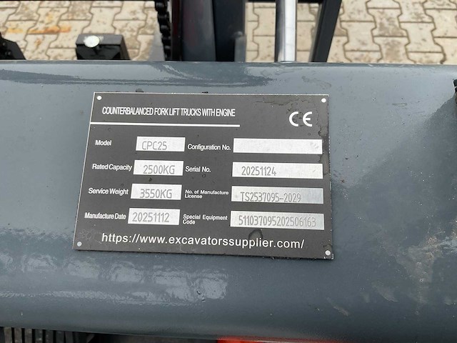 Sdbaijun cpc25 vorkheftruck - afbeelding 14 van  25