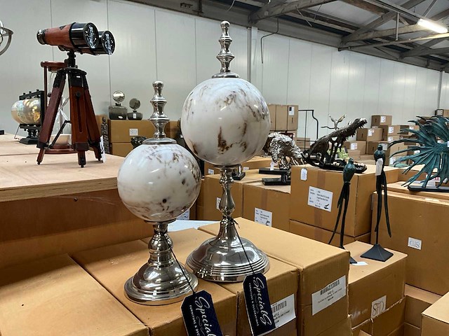 Sdf decoratieve globe stand (2x) - afbeelding 2 van  5