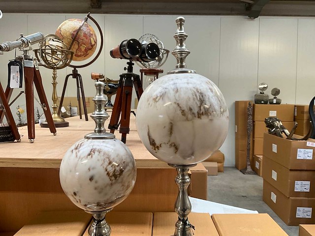 Sdf decoratieve globe stand (2x) - afbeelding 2 van  3