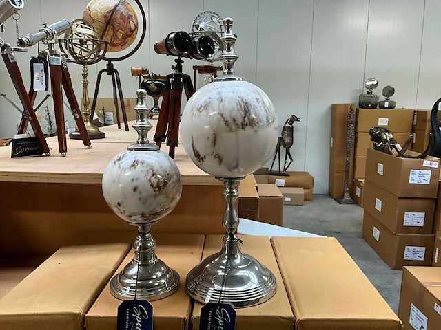 Sdf decoratieve globe stand (2x) - afbeelding 1 van  6