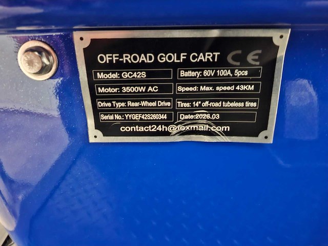 Sdlool - gc42s 6 seater - golfkar - afbeelding 6 van  14