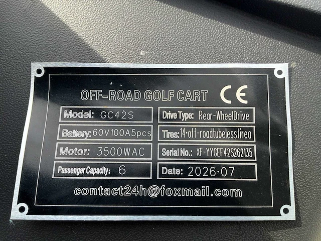 Sdlool gc golfcart - gc42s - golfkar - afbeelding 10 van  18