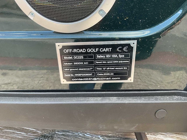 Sdlool gc22s 2+2 off-road golf cart groen golfkar - afbeelding 10 van  10