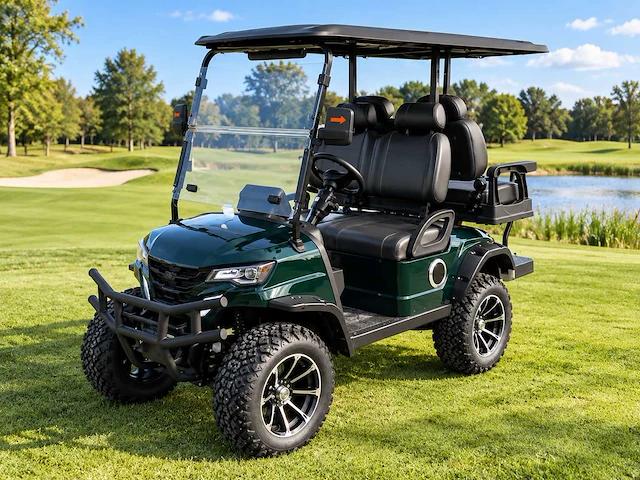 Sdlool gc22s 2+2 off-road golf cart groen golfkar - afbeelding 1 van  10