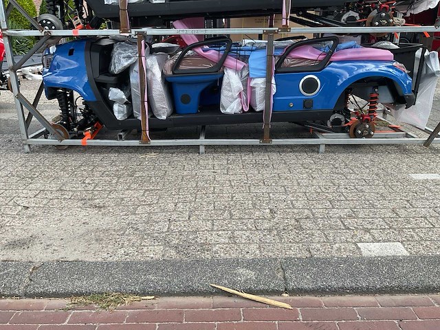 Sdlool gc42s 4+2 off-road golf cart blauw golfkar - afbeelding 4 van  9