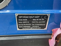Sdlool gc42s 4+2 off-road golf cart blauw golfkar - afbeelding 6 van  9