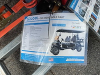 Sdlool gc42s 4+2 off-road golf cart blauw golfkar - afbeelding 7 van  9