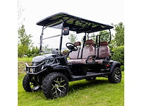 Sdlool gc42s 4+2 off-road golf cart zwart golfkar