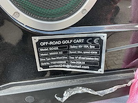 Sdlool gc42s 4+2 off-road golf cart zwart golfkar