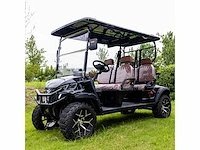 Sdlool gc42s 4+2 off-road golf cart zwart golfkar