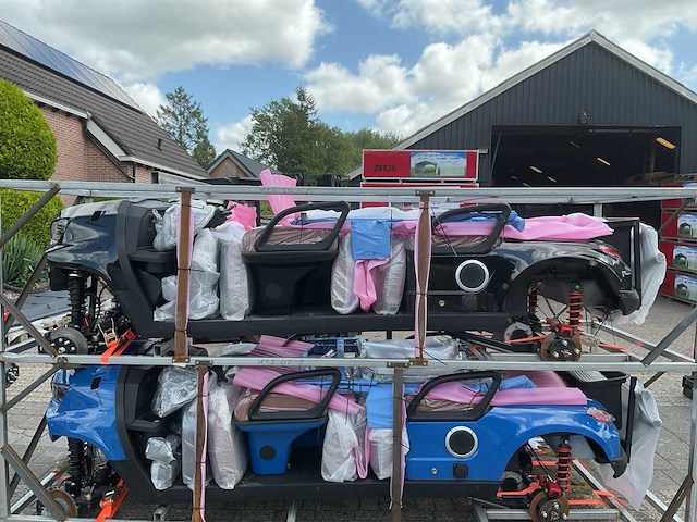 Sdlool gc42s 4+2 off-road golf cart zwart golfkar - afbeelding 5 van  9