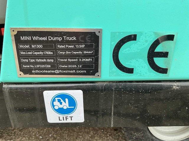 Sdlool m1300 dumper - afbeelding 6 van  16
