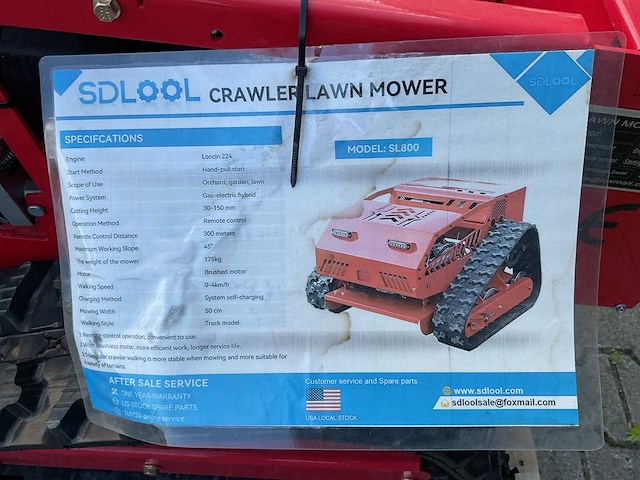 Sdlool sl800 grasmaaier - afbeelding 2 van  14