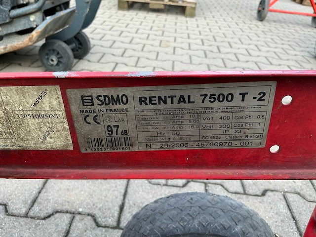 Sdmo 7500 t-2 stroomgenerator - afbeelding 6 van  6