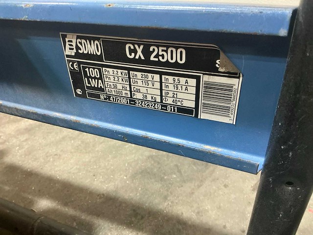Sdmo cx2500 stroomgenerator - afbeelding 6 van  6