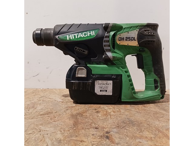 Sds boormachine (accu), hitachi, dh25dl, groen, 2016 - afbeelding 1 van  11
