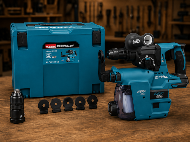 Sds-plus combihamer 18v makita, dhr243zjw - afbeelding 1 van  1