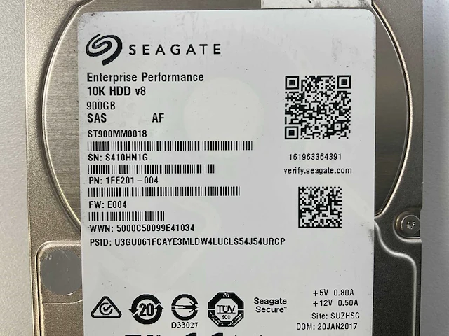Seagate 20x 900 gb 10k sas (st900mm0018) hdds (20x) - afbeelding 3 van  11