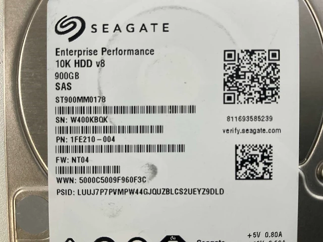 Seagate 20x 900 gb 10k sas (st900mm0018) hdds (20x) - afbeelding 3 van  11