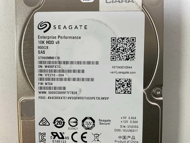 Seagate 21x 900 gb 10k sas (st900mm0178) hdds (21x) - afbeelding 3 van  12