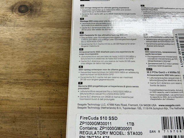 Seagate firecuda 510 1tb - afbeelding 3 van  4