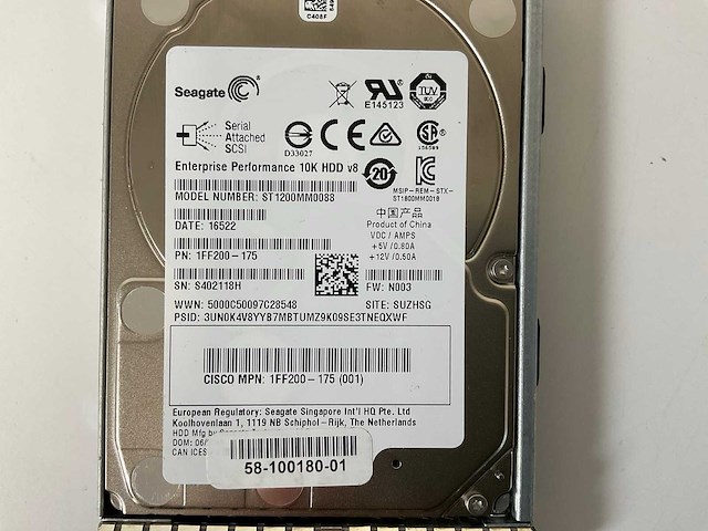 Seagate (st1200mm0088) 1.2 tb sas hdds (42x) - afbeelding 5 van  10