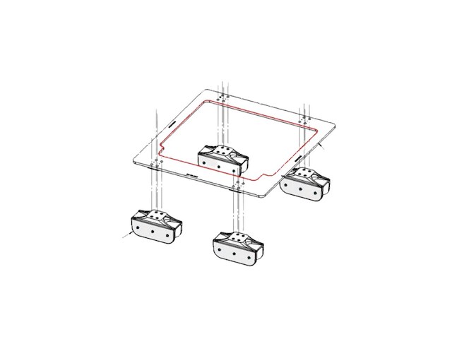Seakeeper 7 - 9 | m8000 adaptor saddle kit - 90258 - afbeelding 1 van  6