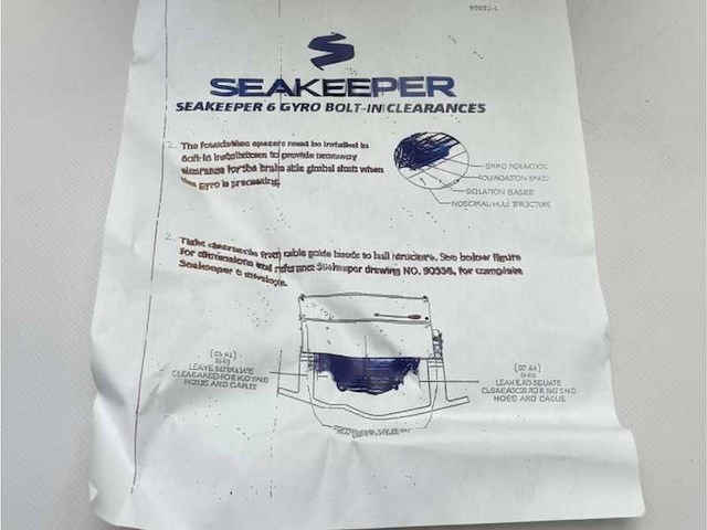 Seakeeper 90400-3 marine mounting kit for gyro stabilizer installation type 6/5 ? durable saltwater-resistant bolt-in system - afbeelding 2 van  5