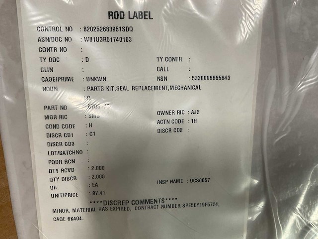 Seal replacement parts kit (2x) - afbeelding 3 van  4