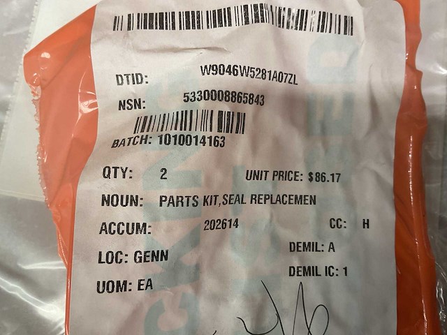 Seal replacement parts kit (2x) - afbeelding 4 van  4
