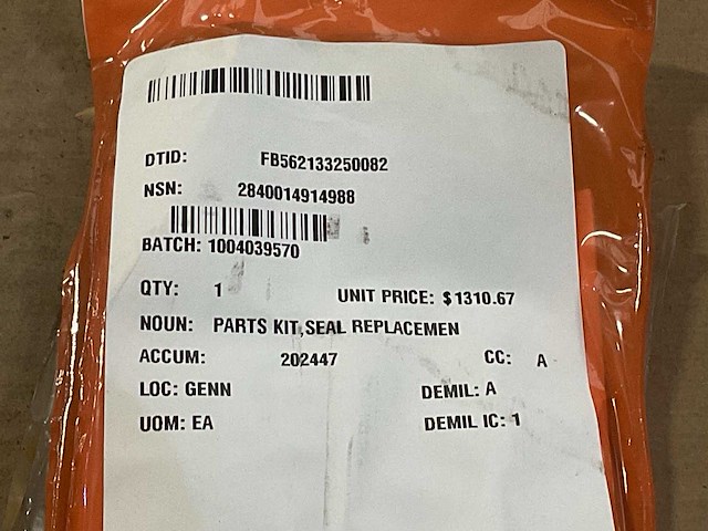 Seal replacement parts kit - afbeelding 5 van  6