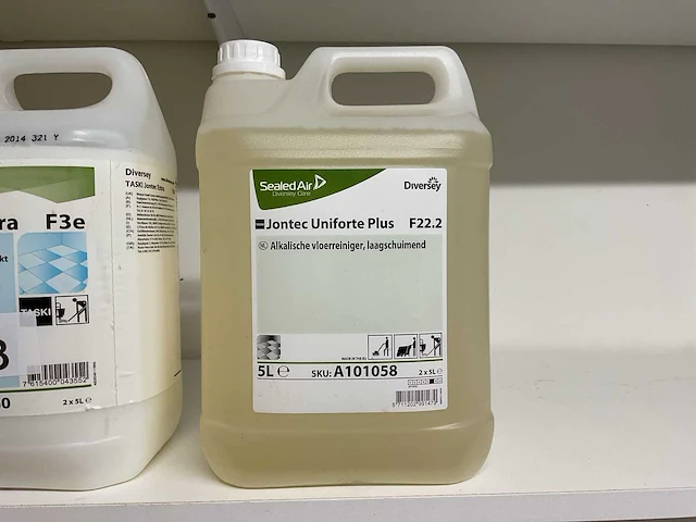 Sealed air jontec uniforte plus f22.2 jerrycan á 5l alkalische vloerreiniger - afbeelding 1 van  1