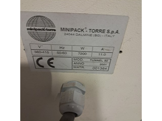 Sealmachine, minipack, tunnel-50, 2001 - afbeelding 9 van  11