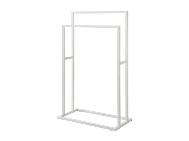 Sealskin carre handdoekrek vrijstaand metaal wit - afbeelding 2 van  2