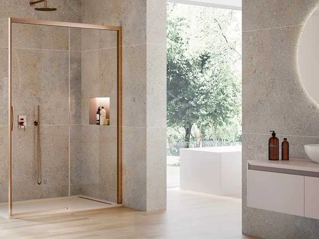 Sealskin natura 4000 brass pearl 170x200cm schuifdeur - afbeelding 1 van  4