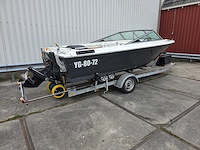 Searay / doornwaard - slickcraft 177 - speedboot met trailer en mercury motor 170 pk
