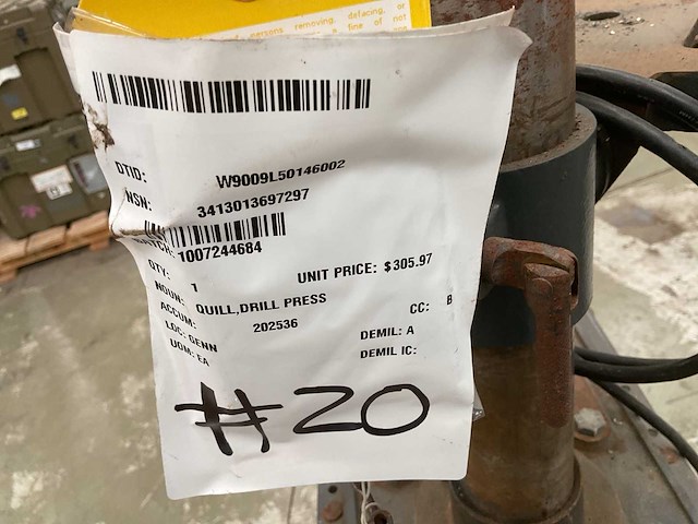 Sears craftsman 10” kolomboormachine - afbeelding 4 van  6