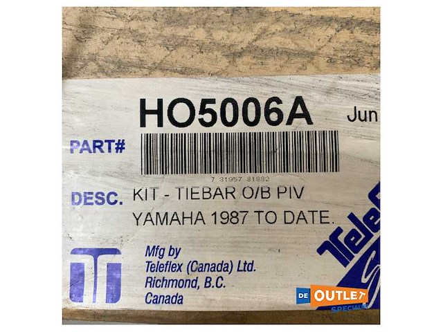 Seastar twin engine yamaha outboard tie bar kit - ho5006a - afbeelding 2 van  2