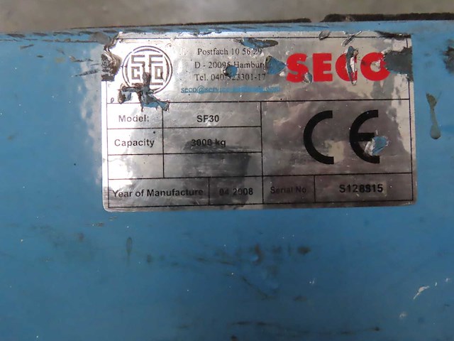 Seco - sf30 - machinetransporter (2x) - afbeelding 2 van  2