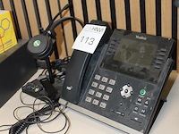 Secretaresse telefoon yealink met headset. - afbeelding 2 van  2