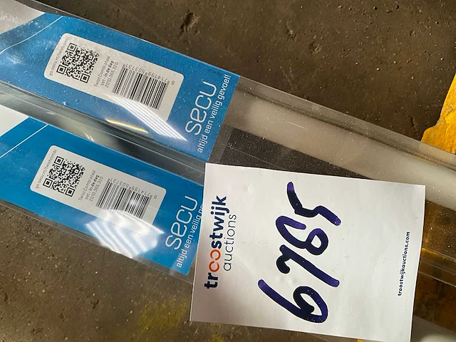 Secubar - barrièrestang combi - 970mm in de dag wit - deurbeslag ramen en deuren (2x) - afbeelding 3 van  3